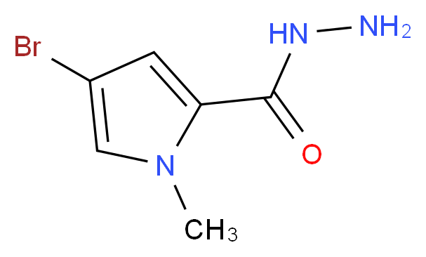 4-Bromo-1-methyl-1H-pyrrole-2-carbohydrazide_Molecular_structure_CAS_)