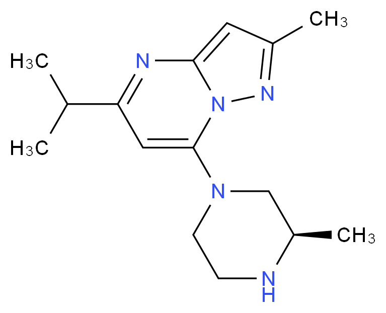 5-isopropyl-2-methyl-7-[(3R)-3-methyl-1-piperazinyl]pyrazolo[1,5-a]pyrimidine_Molecular_structure_CAS_)