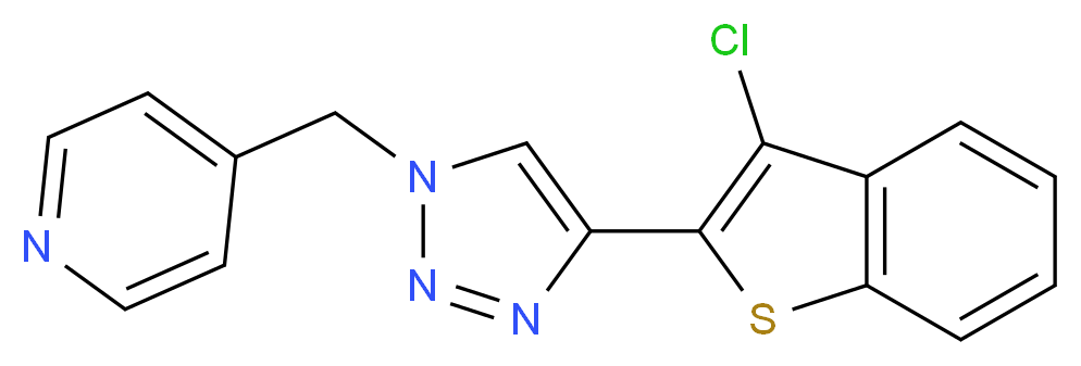 4-{[4-(3-chloro-1-benzothien-2-yl)-1H-1,2,3-triazol-1-yl]methyl}pyridine_Molecular_structure_CAS_)