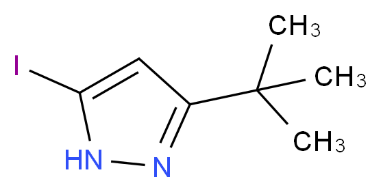 3-(tert-Butyl)-5-iodo-1H-pyrazole_Molecular_structure_CAS_1218791-05-9)