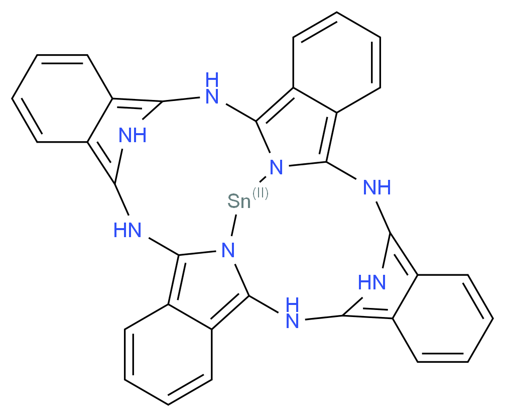 Tin(II) phthalocyanine_Molecular_structure_CAS_15304-57-1)