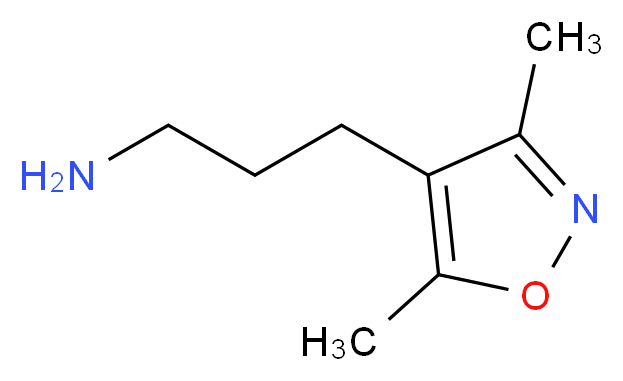 3-(3,5-Dimethylisoxazol-4-yl)propan-1-amine_Molecular_structure_CAS_)