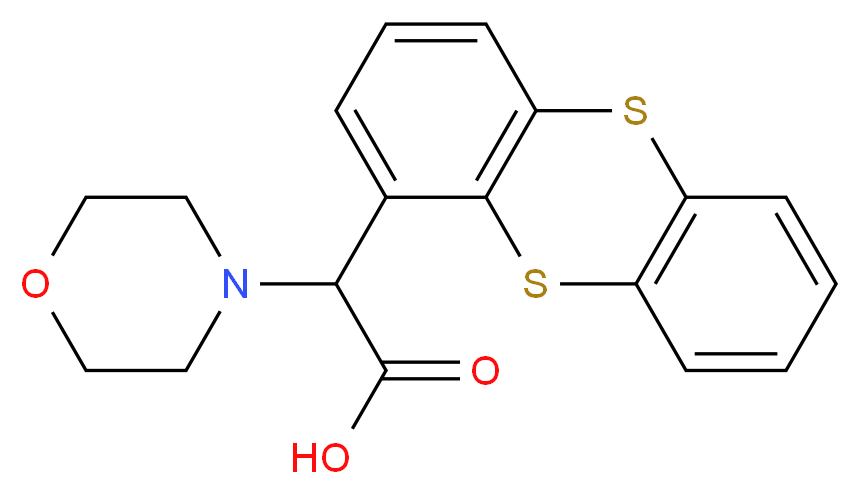 morpholin-4-yl(thianthren-1-yl)acetic acid_Molecular_structure_CAS_)