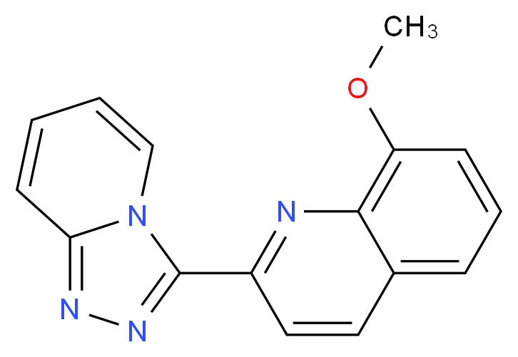 8-methoxy-2-[1,2,4]triazolo[4,3-a]pyridin-3-ylquinoline_Molecular_structure_CAS_)