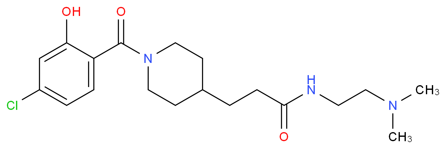 3-[1-(4-chloro-2-hydroxybenzoyl)piperidin-4-yl]-N-[2-(dimethylamino)ethyl]propanamide_Molecular_structure_CAS_)