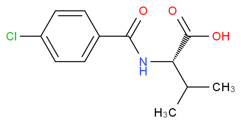 (2S)-2-[(4-chlorobenzoyl)amino]-3-methylbutanoic acid_Molecular_structure_CAS_)
