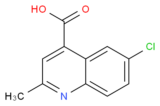6-Chloro-2-methylquinoline-4-carboxylic acid_Molecular_structure_CAS_436087-49-9)