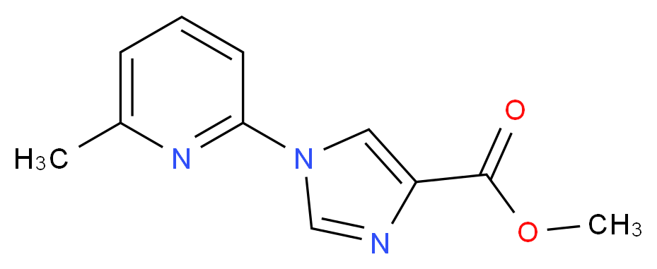 Methyl 1-(6-methyl-2-pyridinyl)-1H-imidazole-4-carboxylate_Molecular_structure_CAS_)