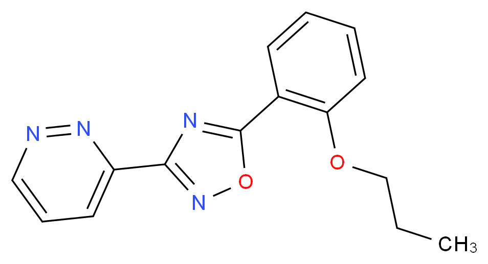 3-[5-(2-propoxyphenyl)-1,2,4-oxadiazol-3-yl]pyridazine_Molecular_structure_CAS_)
