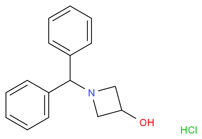 1-(Diphenylmethyl)-3-hydroxyazetidine hydrochloride 95%_Molecular_structure_CAS_90604-02-7)