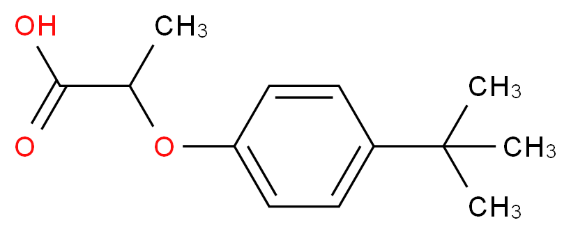 2-[4-(tert-Butyl)phenoxy]propanoic acid_Molecular_structure_CAS_)