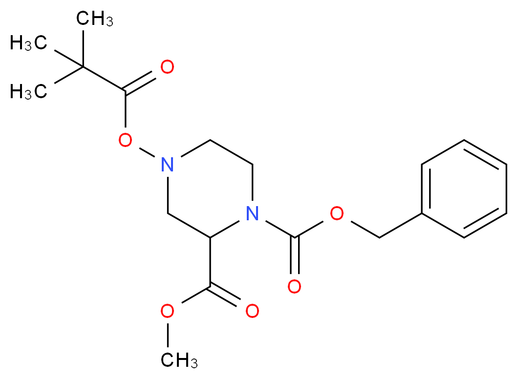 Methyl (±)-1-benzyloxycarbonyl-4-Boc-piperazine-2-carboxylate_Molecular_structure_CAS_126937-42-6)