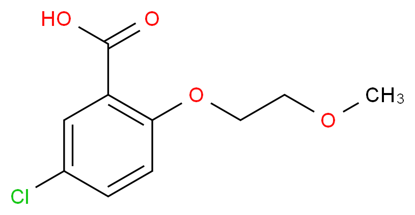 5-chloro-2-(2-methoxyethoxy)benzoic acid_Molecular_structure_CAS_)
