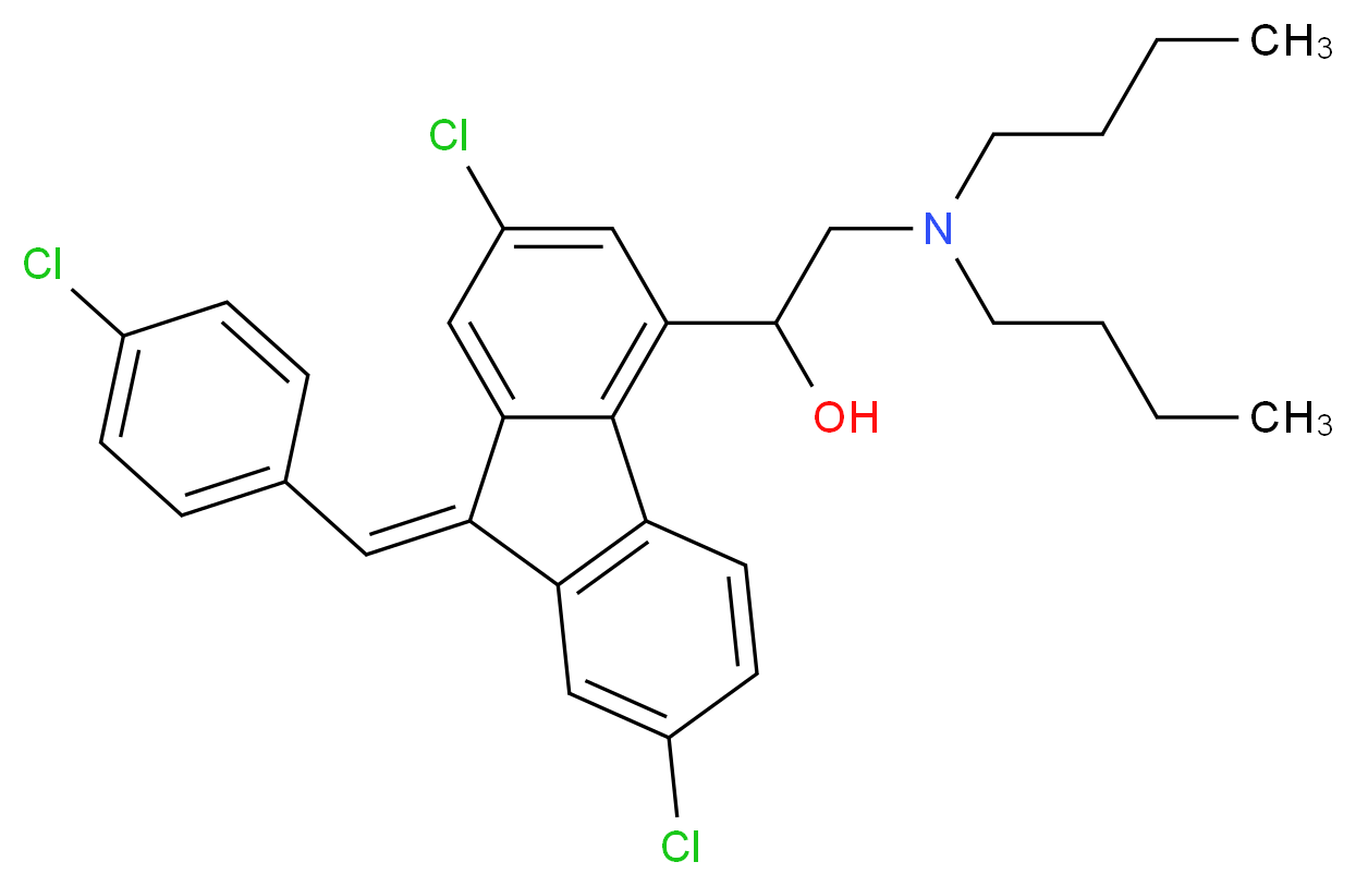 (Z)-2-(Dibutylamino)-1-(2,7-dichloro-9-(4-chlorobenzylidene)-9H-fluoren-4-yl)ethanol_Molecular_structure_CAS_82186-77-4)