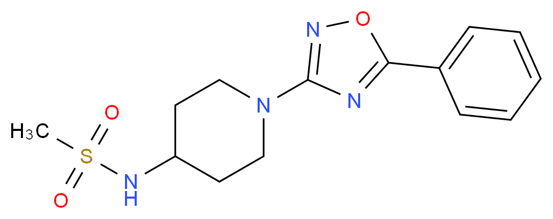N-[1-(5-phenyl-1,2,4-oxadiazol-3-yl)-4-piperidinyl]methanesulfonamide_Molecular_structure_CAS_)