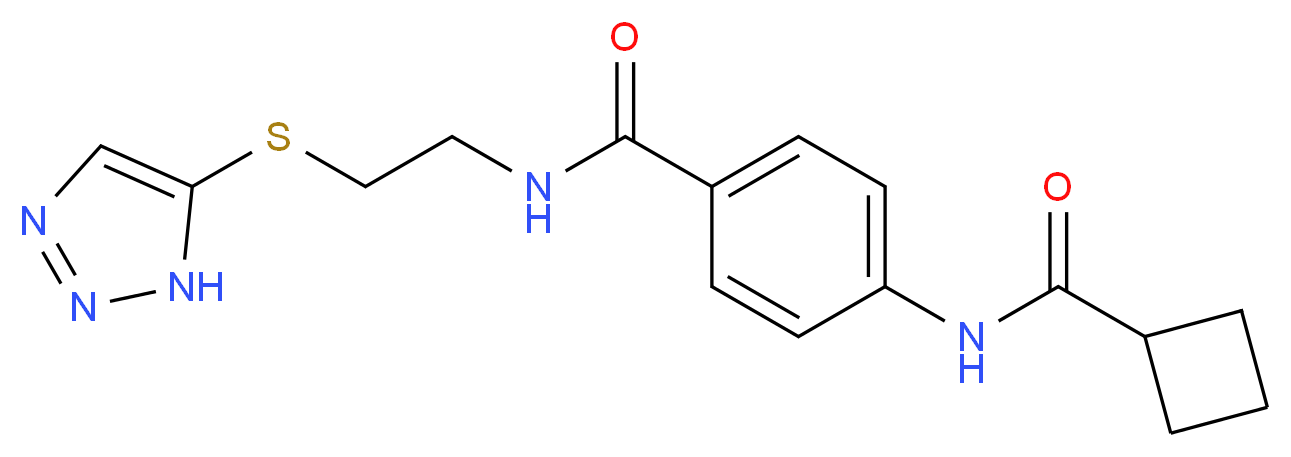 4-[(cyclobutylcarbonyl)amino]-N-[2-(1H-1,2,3-triazol-5-ylthio)ethyl]benzamide_Molecular_structure_CAS_)