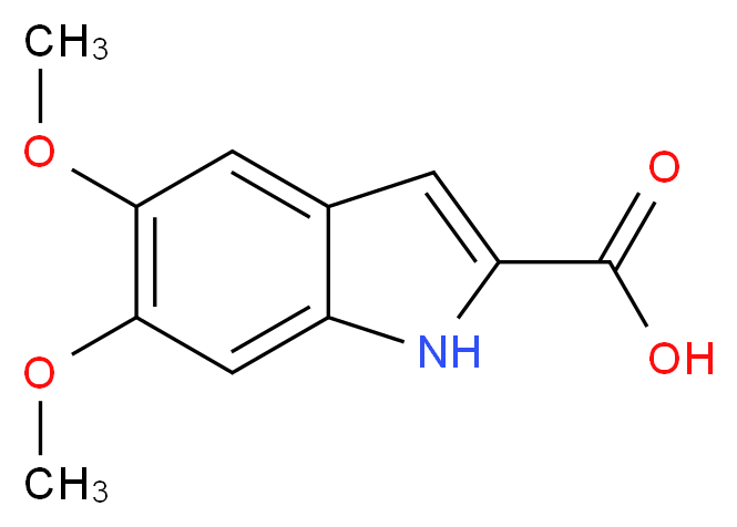 5,6-Dimethoxy-1H-indole-2-carboxylic acid_Molecular_structure_CAS_88210-96-2)