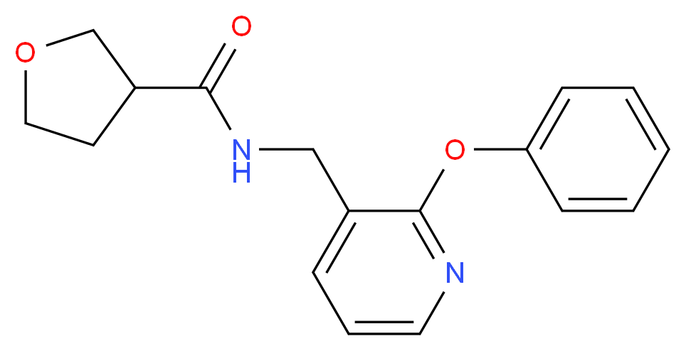 N-[(2-phenoxy-3-pyridinyl)methyl]tetrahydro-3-furancarboxamide_Molecular_structure_CAS_)