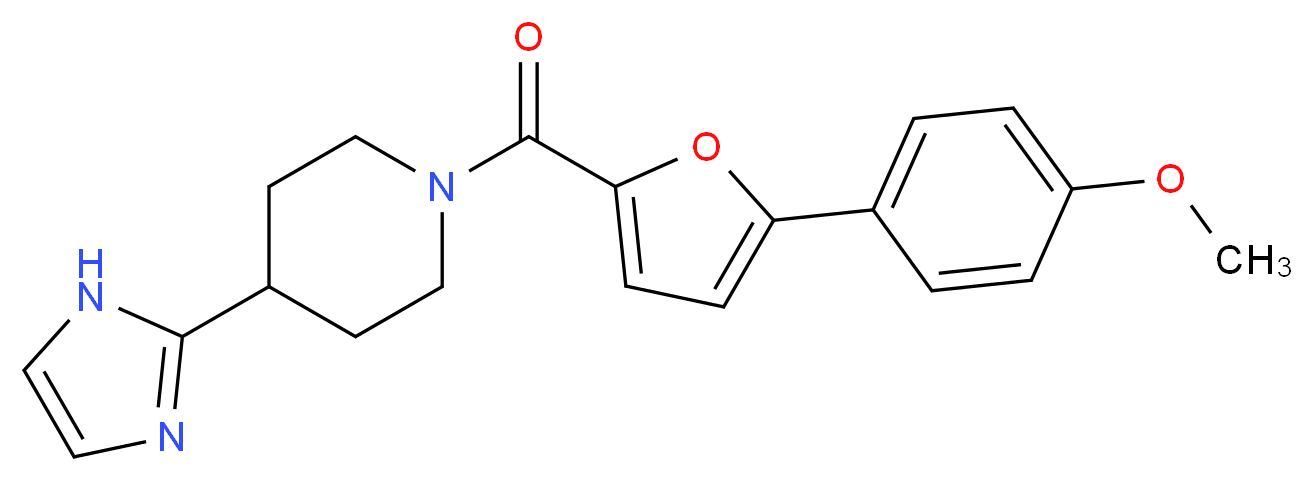 4-(1H-imidazol-2-yl)-1-[5-(4-methoxyphenyl)-2-furoyl]piperidine_Molecular_structure_CAS_)