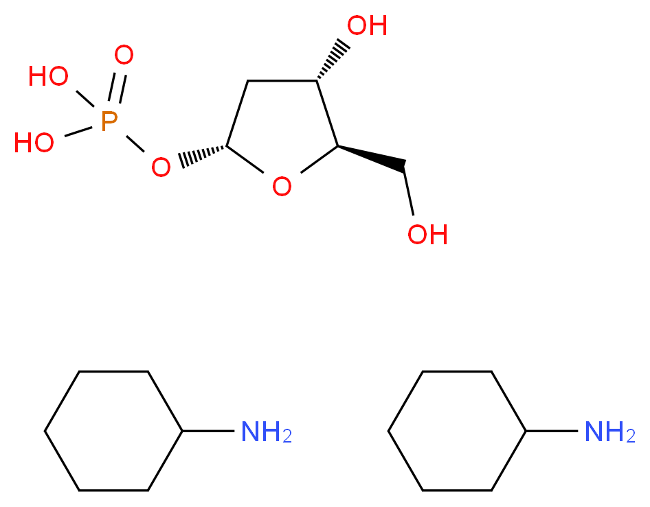 2-Deoxy-α-D-ribose 1-phosphate bis(cyclohexylammonium) salt_Molecular_structure_CAS_102783-28-8)