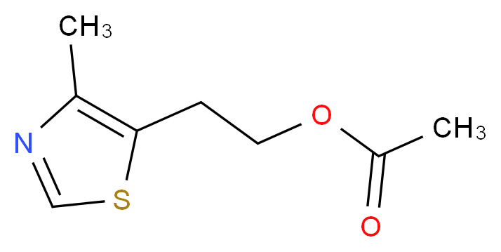 2-(4-Methylthiazol-5-yl)ethyl acetate_Molecular_structure_CAS_656-53-1)