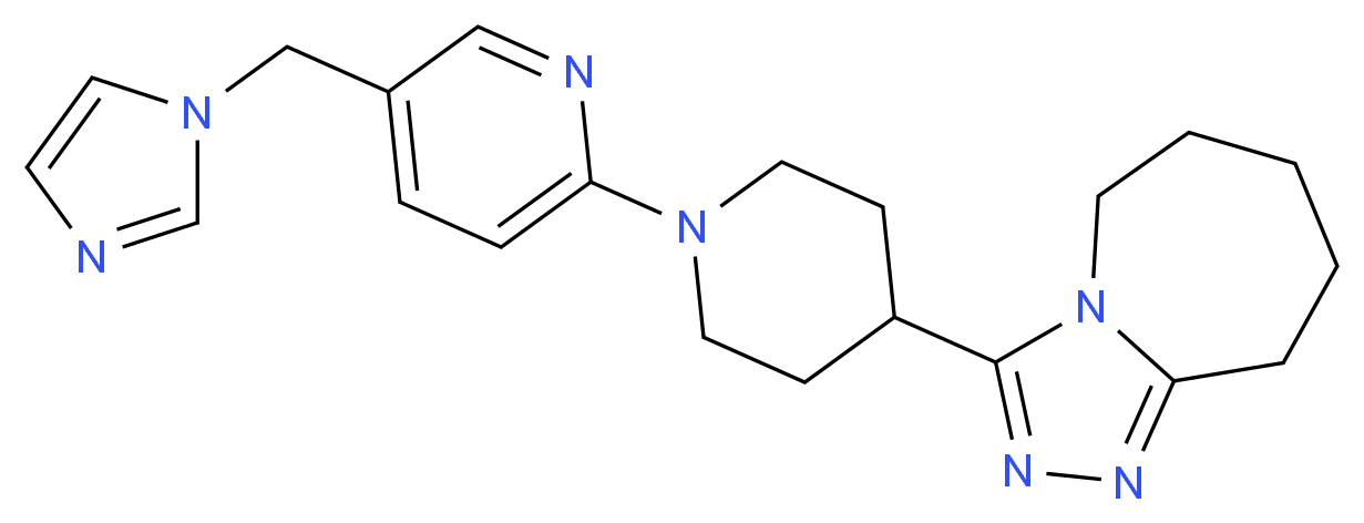 3-{1-[5-(1H-imidazol-1-ylmethyl)-2-pyridinyl]-4-piperidinyl}-6,7,8,9-tetrahydro-5H-[1,2,4]triazolo[4,3-a]azepine_Molecular_structure_CAS_)