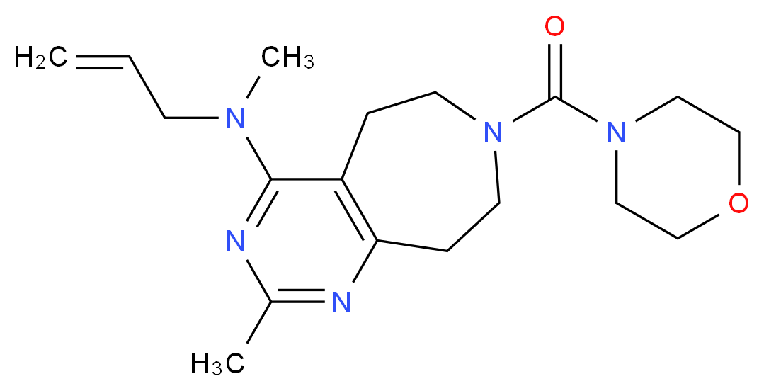 N-allyl-N,2-dimethyl-7-(morpholin-4-ylcarbonyl)-6,7,8,9-tetrahydro-5H-pyrimido[4,5-d]azepin-4-amine_Molecular_structure_CAS_)