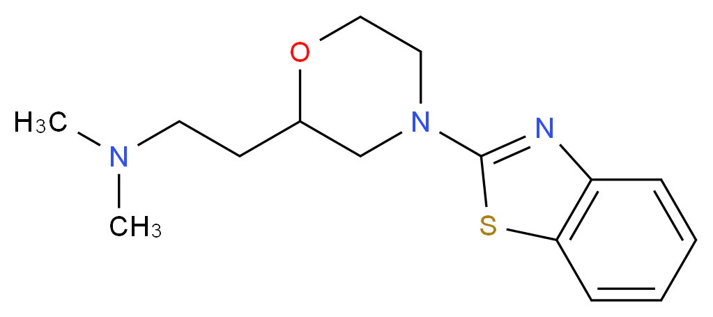 2-[4-(1,3-benzothiazol-2-yl)-2-morpholinyl]-N,N-dimethylethanamine_Molecular_structure_CAS_)