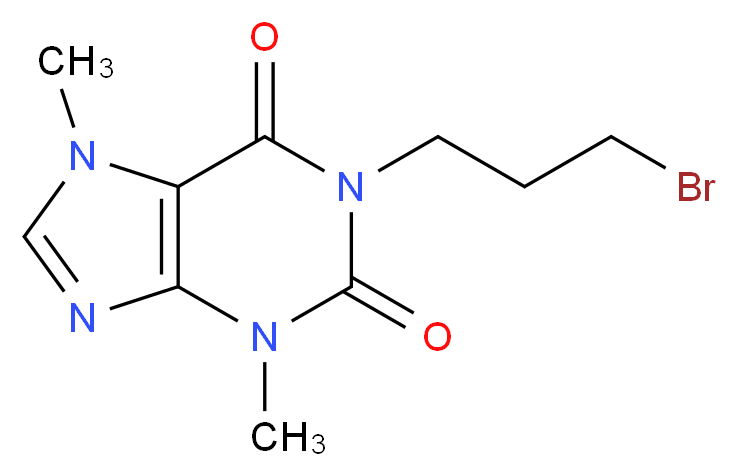 1-(3-Bromopropyl)theobromine_Molecular_structure_CAS_6493-10-3)
