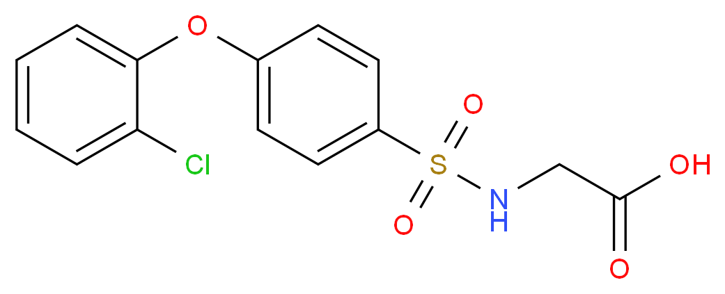 N-[4-(2-Chlorophenoxy)phenylsulfonyl]glycine_Molecular_structure_CAS_606945-28-2)