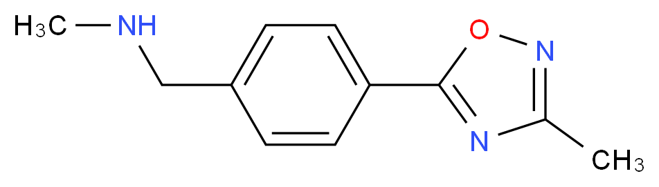 N-methyl-[4-(3-methyl-1,2,4-oxadiazol-5-yl)phenyl]methylamine_Molecular_structure_CAS_884507-32-8)