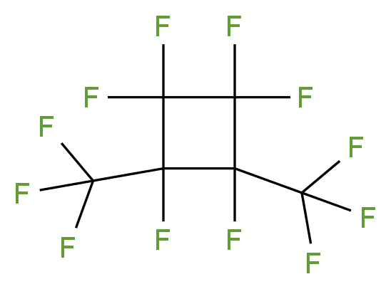 1,1,2,2,3,4-Hexafluoro-3,4-bis(trifluoromethyl)cyclobutane, mixture of cis and trans_Molecular_structure_CAS_2994-71-0)