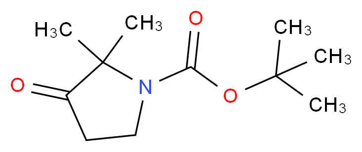 tert-butyl 2,2-dimethyl-3-oxopyrrolidine-1-carboxylate_Molecular_structure_CAS_1215295-96-7)