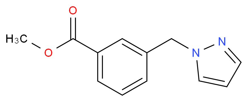 methyl 3-(1H-pyrazol-1-ylmethyl)benzoate_Molecular_structure_CAS_562803-63-8)