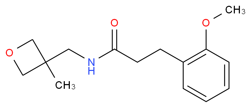 3-(2-methoxyphenyl)-N-[(3-methyloxetan-3-yl)methyl]propanamide_Molecular_structure_CAS_)