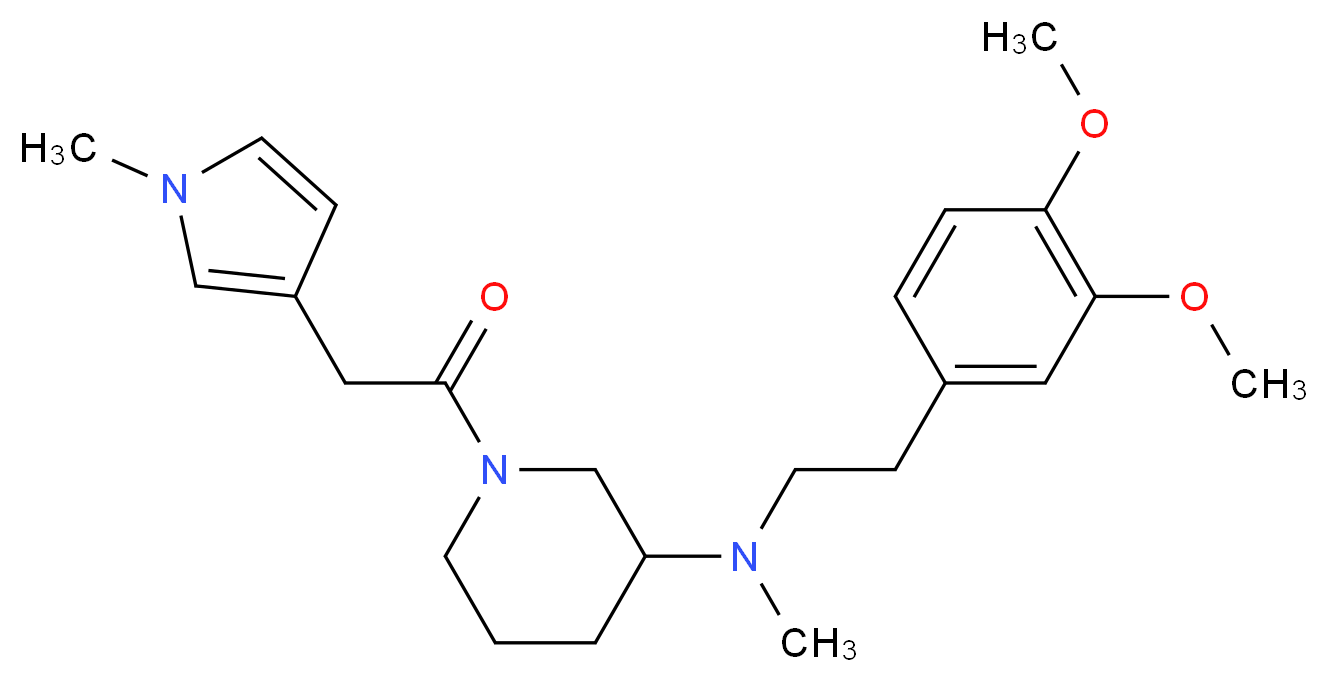 N-[2-(3,4-dimethoxyphenyl)ethyl]-N-methyl-1-[(1-methyl-1H-pyrrol-3-yl)acetyl]-3-piperidinamine_Molecular_structure_CAS_)