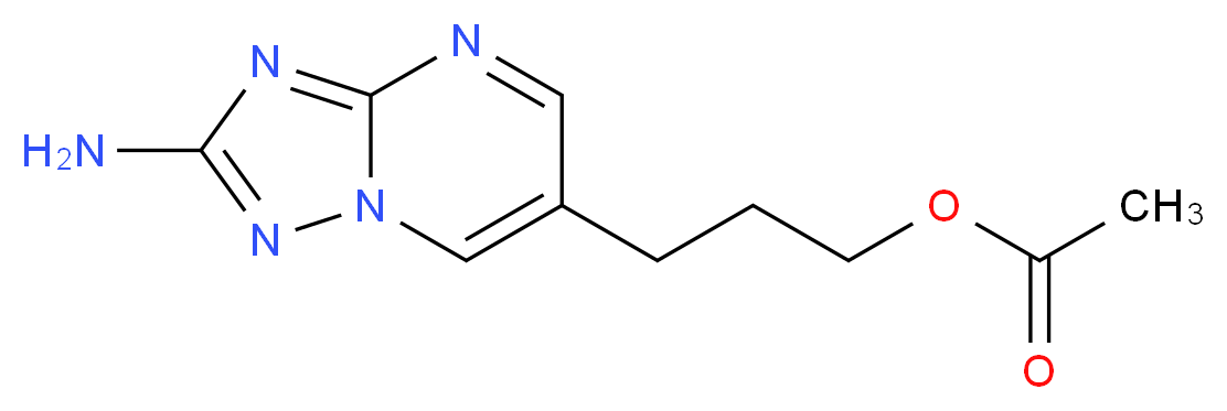 3-(2-Amino[1,2,4]triazolo[1,5-a]pyrimidin-6-yl)-propyl acetate_Molecular_structure_CAS_85599-38-8)