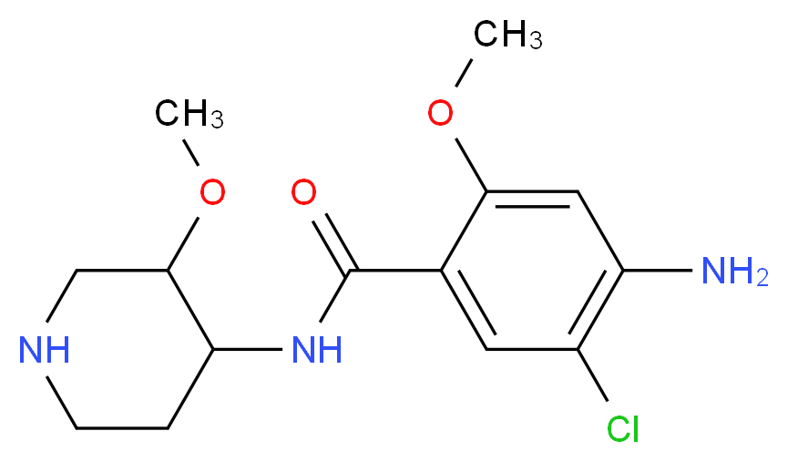 (4-Amino-5-chloro-2-methoxy)-N-[3-methoxy(4-piperidyl)]benzamide_Molecular_structure_CAS_84946-16-7)
