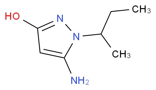 5-amino-1-(sec-butyl)-1H-pyrazol-3-ol_Molecular_structure_CAS_)