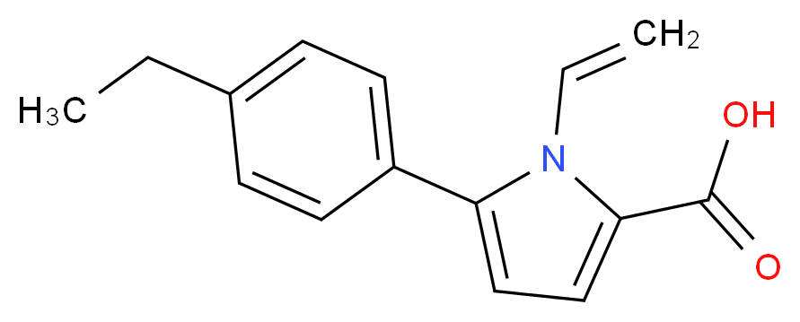 5-(4-Ethyl-phenyl)-1-vinyl-1H-pyrrole-2-carboxylic acid_Molecular_structure_CAS_)