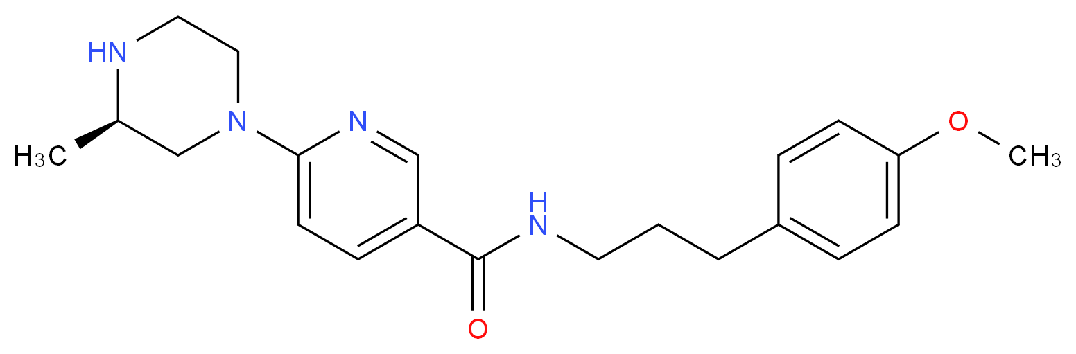N-[3-(4-methoxyphenyl)propyl]-6-[(3R)-3-methylpiperazin-1-yl]nicotinamide_Molecular_structure_CAS_)