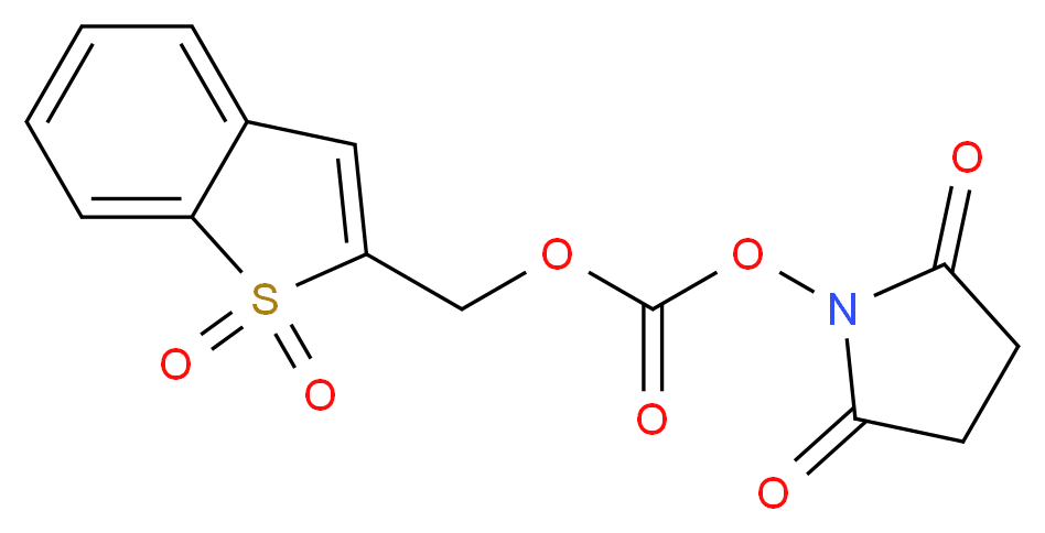 Carbonic acid, (1,1-dioxidobenzo[b]thien-2-yl)methyl 2,5-dioxo-1-pyrrolidinyl ester_Molecular_structure_CAS_197244-91-0)