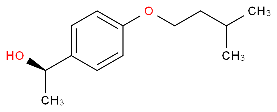 (1R)-1-[4-(3-methylbutoxy)phenyl]ethanol_Molecular_structure_CAS_)