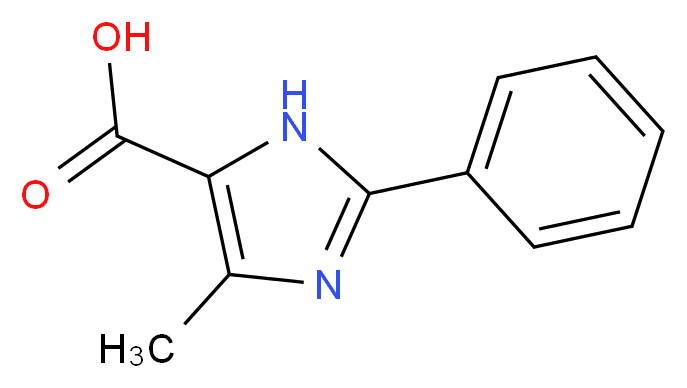 5-methyl-2-phenyl-1H-imidazole-4-carboxylic acid_Molecular_structure_CAS_)