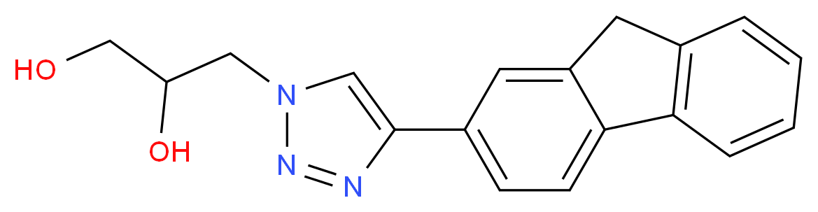 3-[4-(9H-fluoren-2-yl)-1H-1,2,3-triazol-1-yl]propane-1,2-diol_Molecular_structure_CAS_)