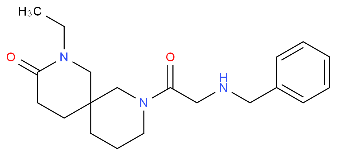 8-(N-benzylglycyl)-2-ethyl-2,8-diazaspiro[5.5]undecan-3-one_Molecular_structure_CAS_)