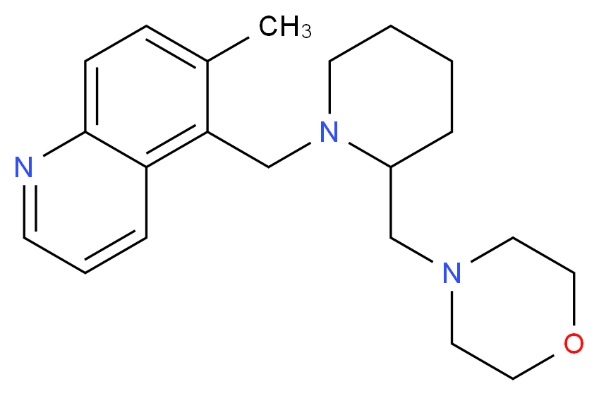6-methyl-5-{[2-(morpholin-4-ylmethyl)piperidin-1-yl]methyl}quinoline_Molecular_structure_CAS_)