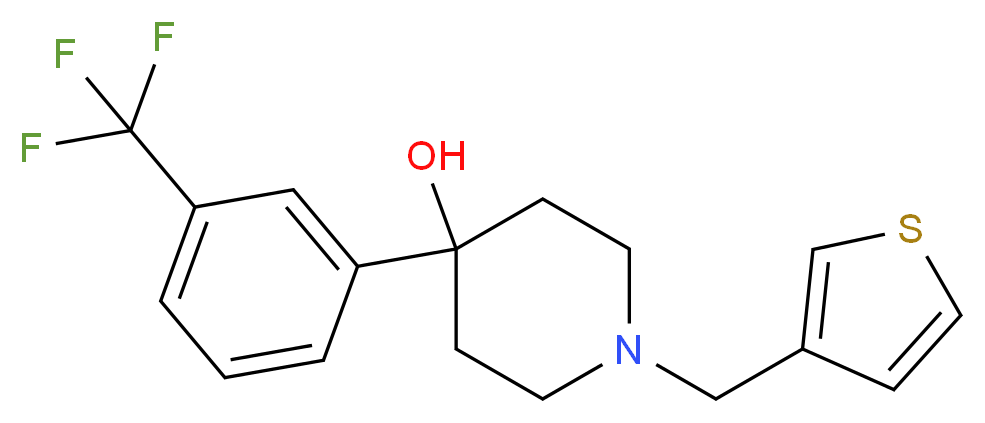 1-(3-thienylmethyl)-4-[3-(trifluoromethyl)phenyl]-4-piperidinol_Molecular_structure_CAS_)