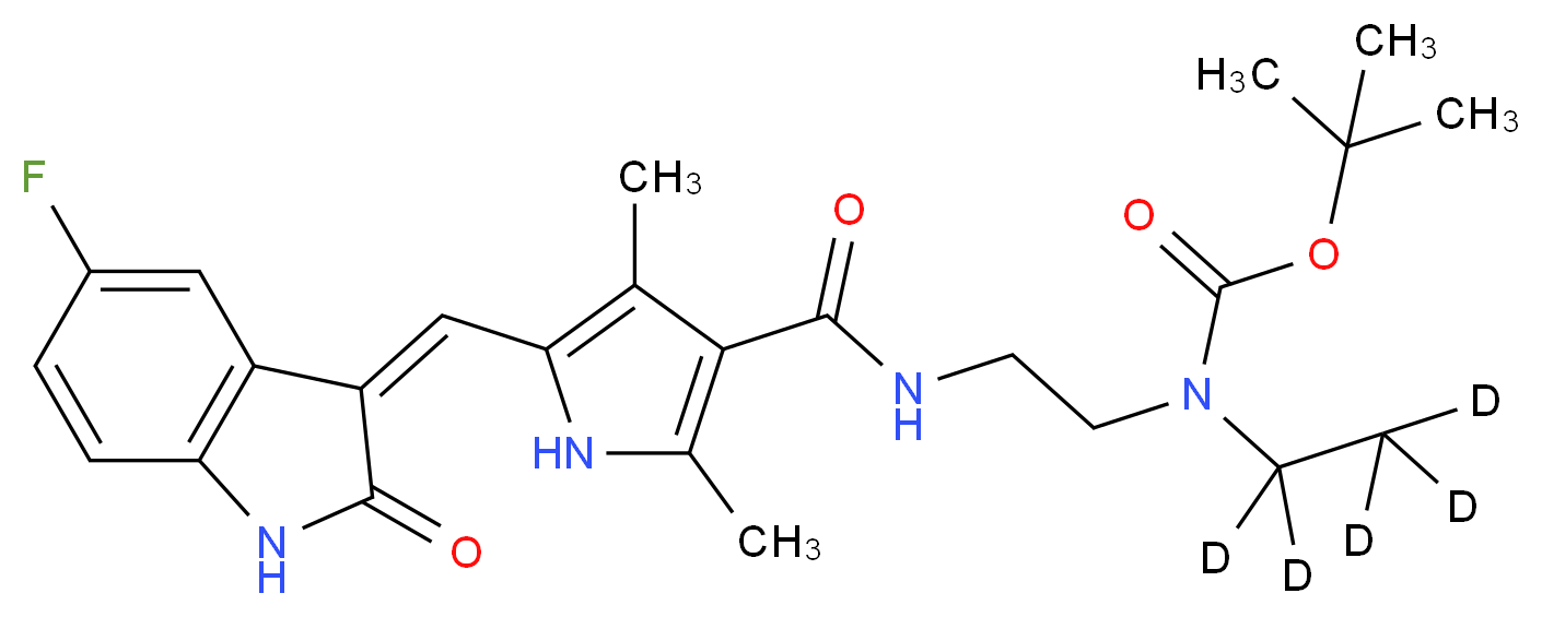 N-Boc-N-desethyl Sunitinib-d5_Molecular_structure_CAS_1246832-84-7)