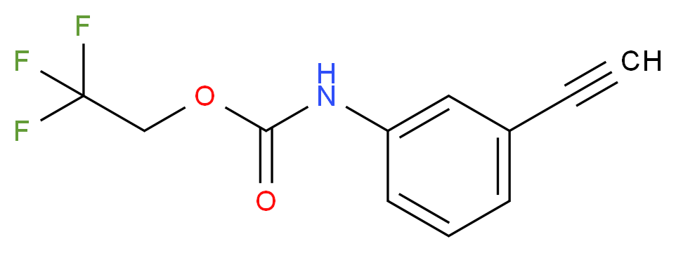 2,2,2-trifluoroethyl 3-ethynylphenylcarbamate_Molecular_structure_CAS_)